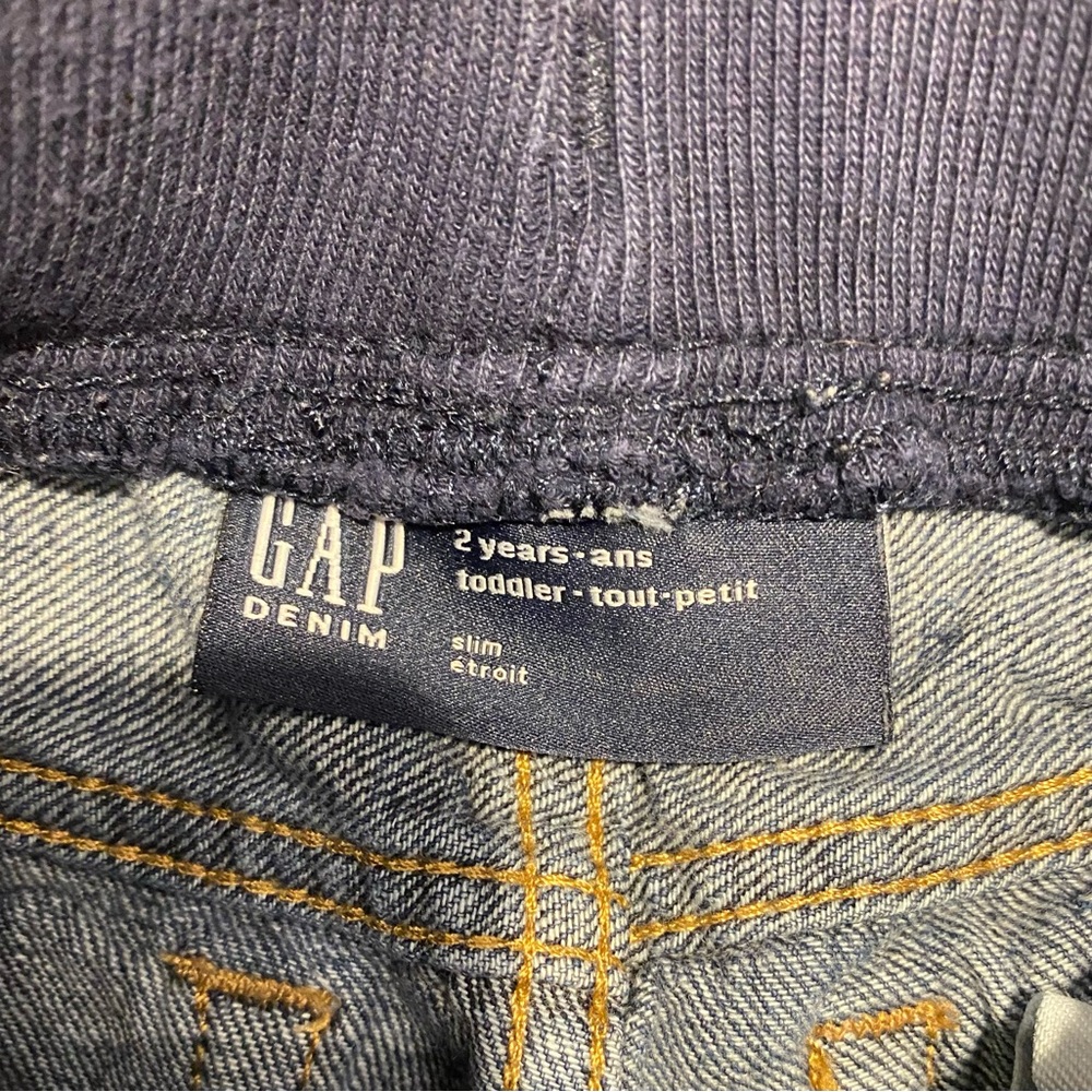 3 for $30 Gap Long-Sleeve Utility Shirt with Ribbed Waist Pull-on Jeans - Picture 3 of 8